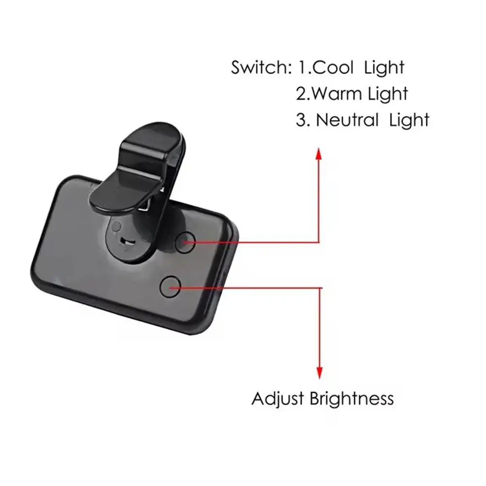 Clip-on LED Ring Light-3 Brightness Modes for Perfect Selfies & Videos